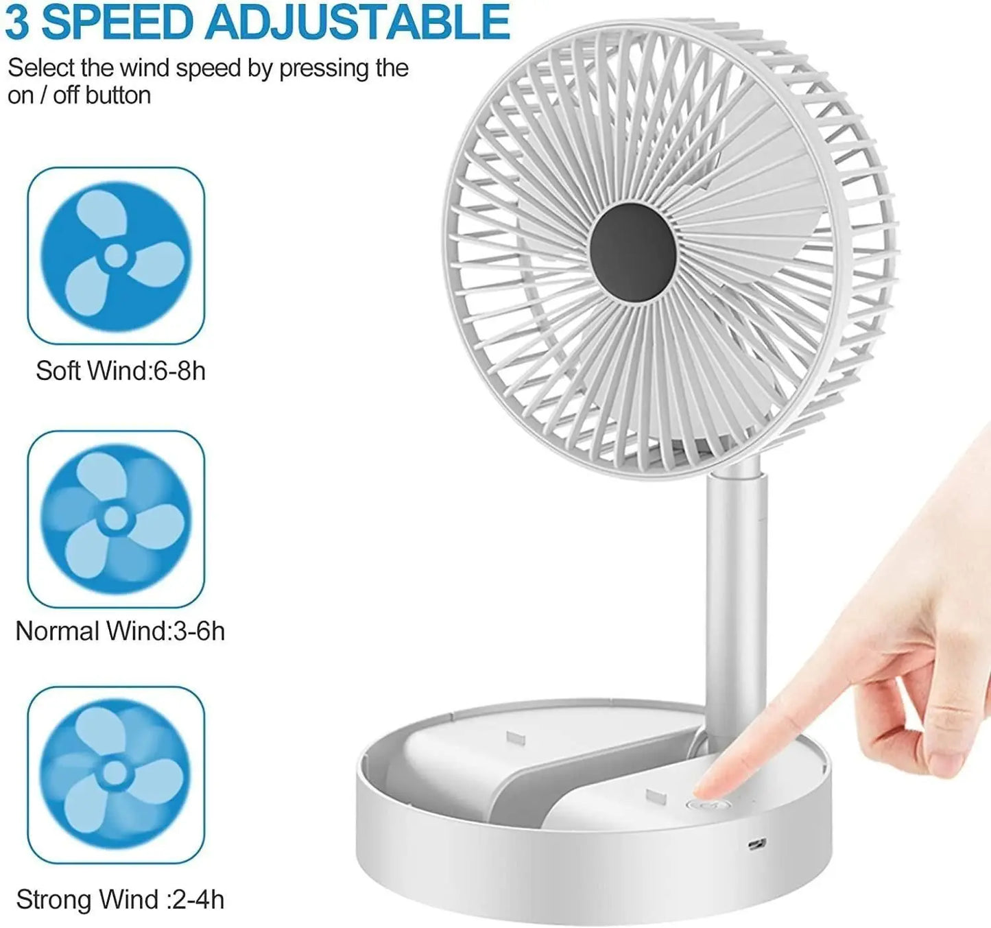 Portable Desk Fan — Powerful Cooling in a Compact Design