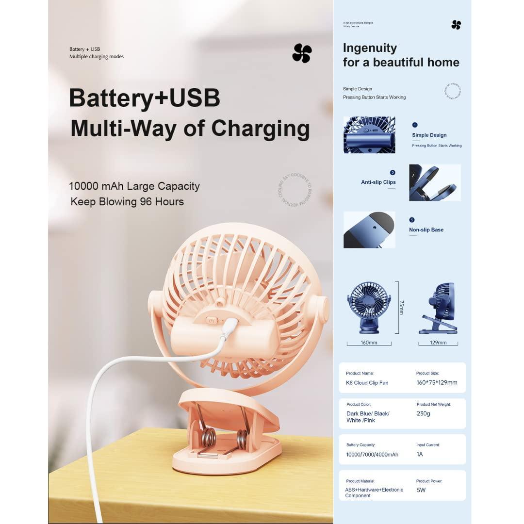 Silent USB Portable Desktop Fan